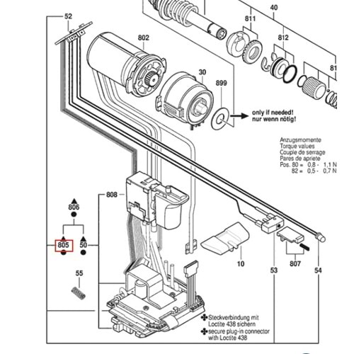 BOSCH EXACT ION 2-700 POZ 805 ELECTRONİK MODÜL 2-700 3607031886