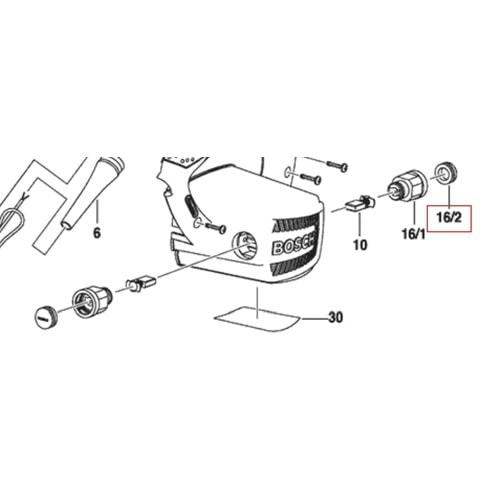 BOSCH GBL 800 E POZ 016/2 KÖMÜR KAPAĞI F002G31245