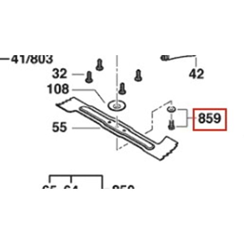 BOSCH ROTAK 40 S POZ 859 VİDA F016104350