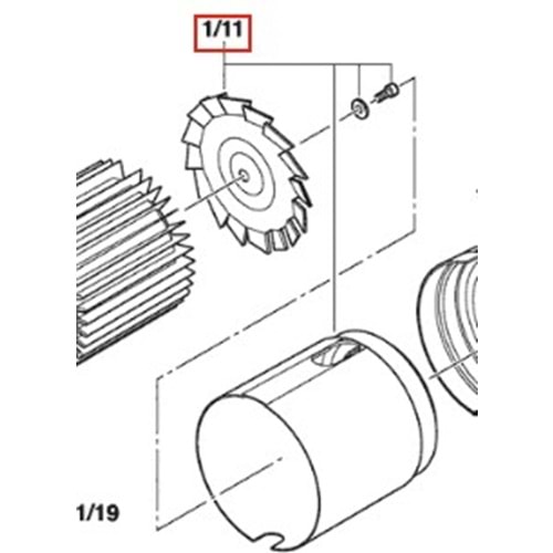 BOSCH AQUATAK 150 PRO X POZ 1/11 PERVANE F016F03076