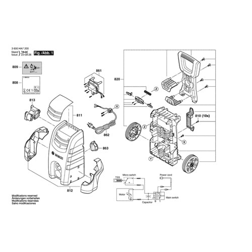 BOSCH AQT 37-13 POZ 820 TEKERLEK SET F016F04454