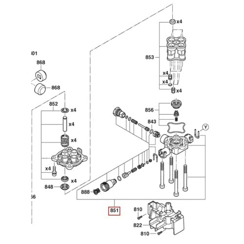 BOSCH ADVANCEDAQUATAK 160 POZ 851 POMPA KAFASI F016F05465