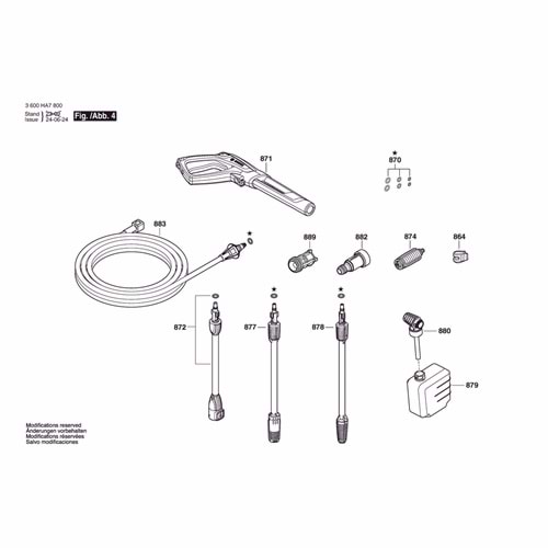 BOSCH ADVANCEDAQUATAK 160 POZ 874 PÜSKÜRTME UCU F016F05496