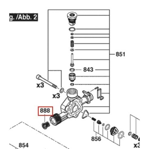 BOSCH EASYAQUATAK 110 POZ 888 SU FİLTRESİ F016F05661