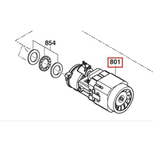 BOSCH EASYAQUATAK 100 POZ 801 MOTOR DİŞLİ SIYRIK F016F05748