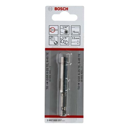 BOSCH Standart Manyetik Vid. Uç Tutucu 11*75mm 2607000157