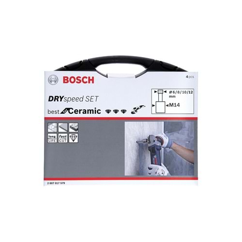BOSCH DrySpeed BfC Elmas Delme Set 6/8/10/12mm 2607017579