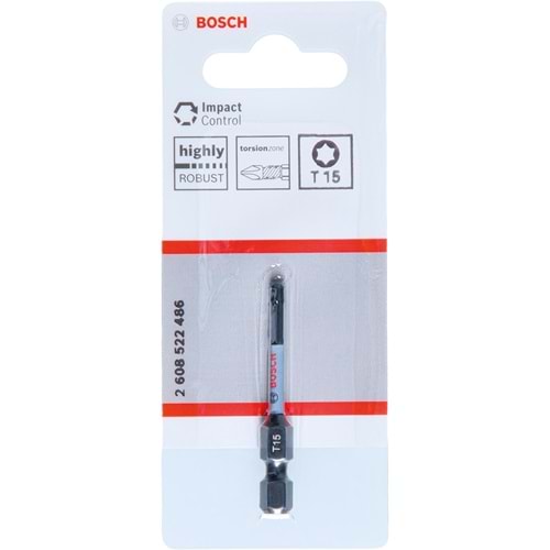 BOSCH ImpactC Vidalama Ucu T15*50mm 1'li 2608522486