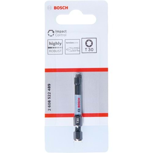BOSCH ImpactC Vidalama Ucu T30*50mm 1'li 2608522489