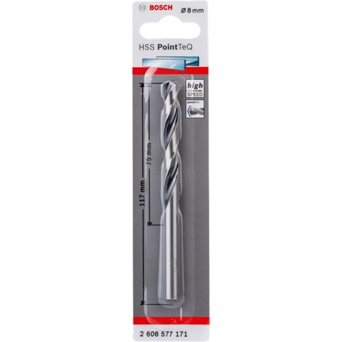 BOSCH HSSPointTeQ Metal Matkap Ucu 8,0mm 1'li 2608577171