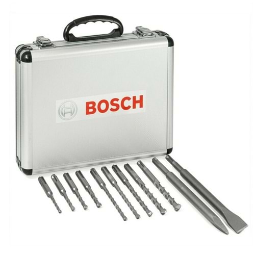 BOSCH SDS PLUS UÇ VE KESKİ 11 Lİ ÇANTALI SET 2608578765