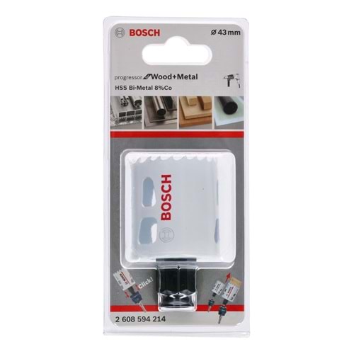 BOSCH PC-Plus pW&M Delik Açma Testeresi 43 mm 2608594214