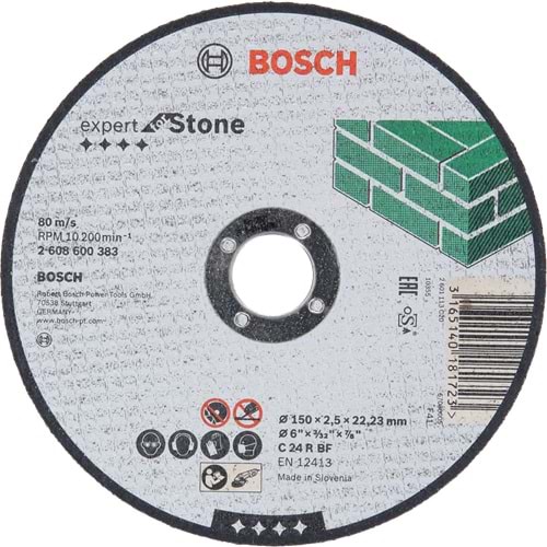 BOSCH EXStone Kesme Taşı 150*2,5 mm Düz 2608600383