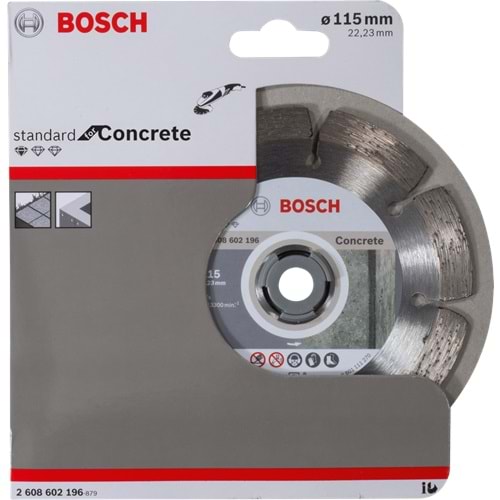 BOSCH Elmas Kesme Disk SFConcrete 115*22,23mm 2608602196