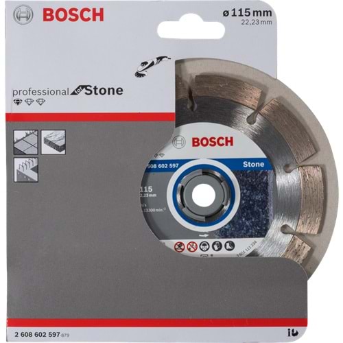 BOSCH Elmas Kesme Disk SFStone 115*22,23mm 2608602597