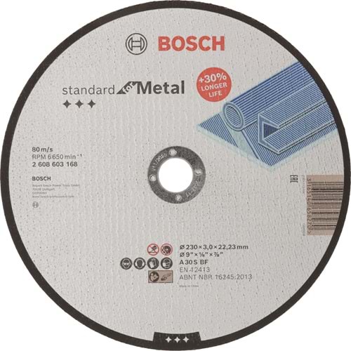 BOSCH SDMetal Kesme Taşı 230*3,0 mm Düz 2608603168