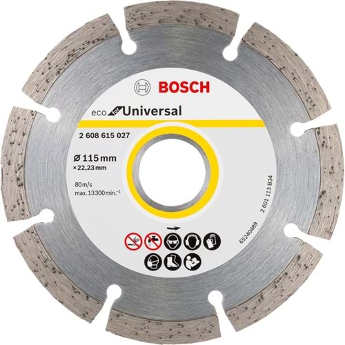 BOSCH Elmas Kesme Disk EFUniv 115*22,23mm 2608615027