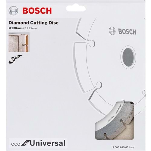 BOSCH Elmas Kesme Disk EFUniv 230*22,23mm 2608615031