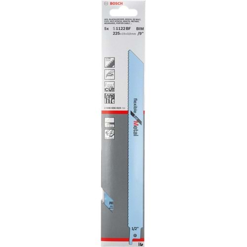 BOSCH PANTER TESTERE FLEXFORMETAL S1122BF 5Lİ 2608656019