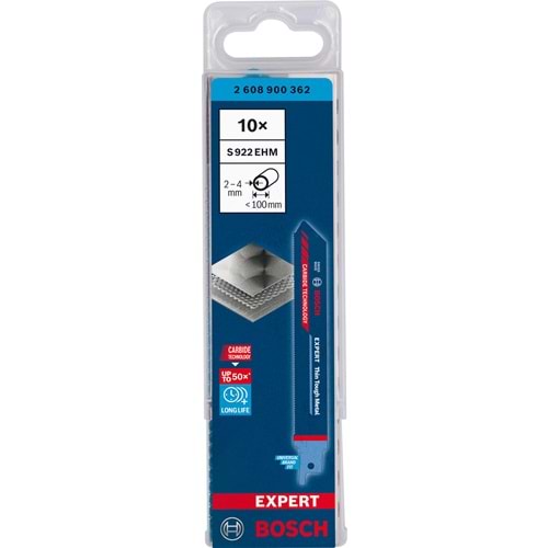 BOSCH EXP Panter Testere Bıçağı ThinToughMetal S922EHM 10lu 2608900362