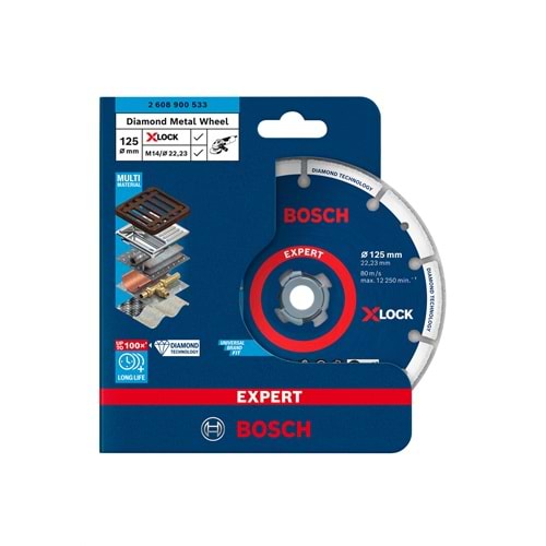 BOSCH EXPERT X-LOCK DMW Kesme Diski 125x22.23 mm 2608900533