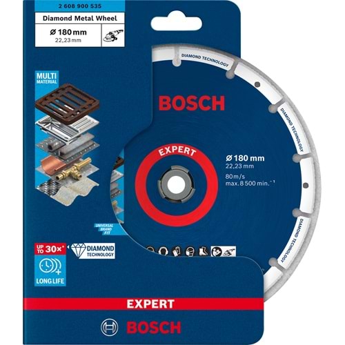 BOSCH EXPERT DMW Metal Kesme Diski 180*22,3 mm 2608900535