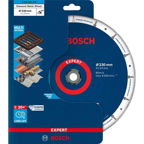 BOSCH EXPERT DMW Metal Kesme Diski 230*22,3 mm 2608900536