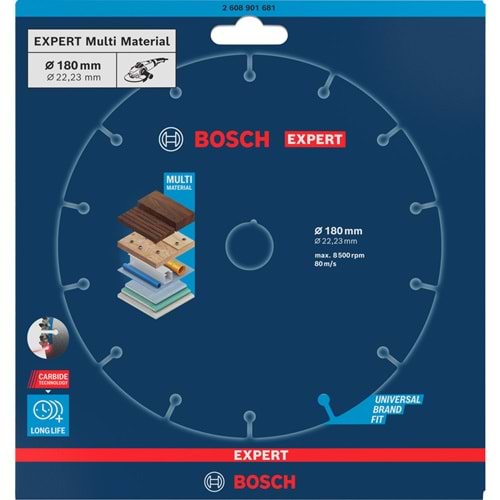 BOSCH Expert 180 mm CMW Elmaslı Kesme Diski 2608901681